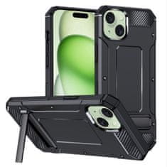 Techsuit Kryt iPhone 15 Plus, Techsuit - Hybrid Armor Kickstand , černý