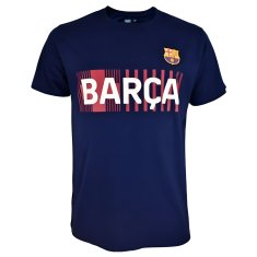 FotbalFans Pánské tričko FC Barcelona, tmavě modré, Barca, 100% bavlna | XL