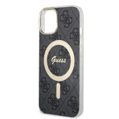 Guess Originální zadní kryt IML 4G Magsafe GUHMP16SH4STK pro iPhone 16 černý