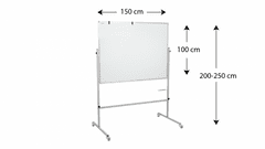 Allboards Mobilní tabule 150 x 100 cm ALLboards INDUSTRY TPJ1510