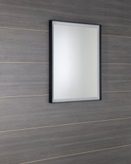 SAPHO SORT zrcadlo s LED osvětlením 60x80cm, černá mat ST080 - Sapho