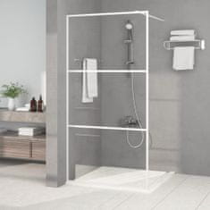 Vidaxl Sprchová zástěna walk-in bílá 100 x 195 cm čiré ESG sklo