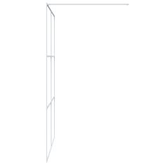 Vidaxl Sprchová zástěna walk-in bílá 140 x 195 cm čiré ESG sklo