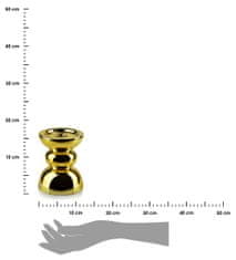 ModernHome Svícen Rita Zlatý 15 Cm