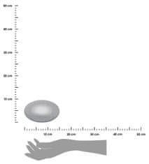 ModernHome Podstavec Pod Svíčky Stříbrný 20 Cm