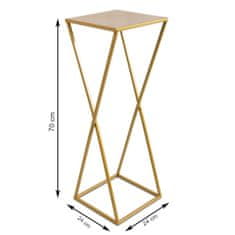 ModernHome Moderní Stojanový Záhon 70 Cm Zlatý Glam