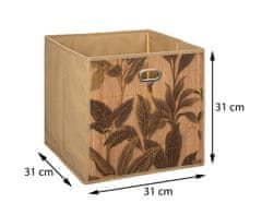 ModernHome Kontejner Flower Bamboo 31X31 Cm