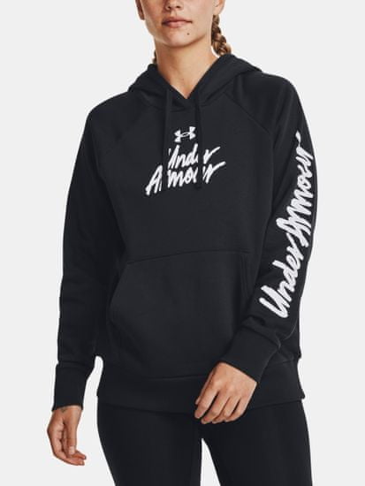 Under Armour Mikina UA Rival Fleece Graphic Hdy-BLK