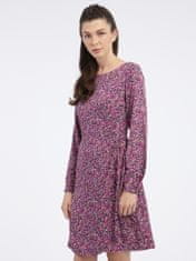 Orsay Růžovo-fialové dámské vzorované šaty 38