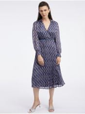 Orsay Tmavě modré dámské vzorované šaty 38