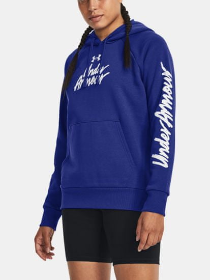 Under Armour Mikina UA Rival Fleece Graphic Hdy-BLU