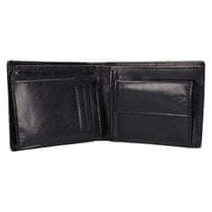 Lagen Pánská kožená peněženka 50749 BLACK/RED
