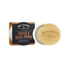 Scottish Fine Soap Pánské mýdlo na holení v dóze - Ostropestřec & Černý pepř, 100g