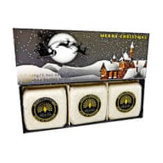 English Soap Company Sada tuhých mýdel Winter Village - Zimní vesnička, 3x100g