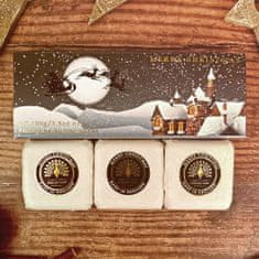 English Soap Company Sada tuhých mýdel Winter Village - Zimní vesnička, 3x100g