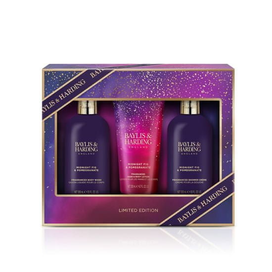 Baylis & Harding Dárková sada péče o tělo 3 ks - Fík & Granátové jablko