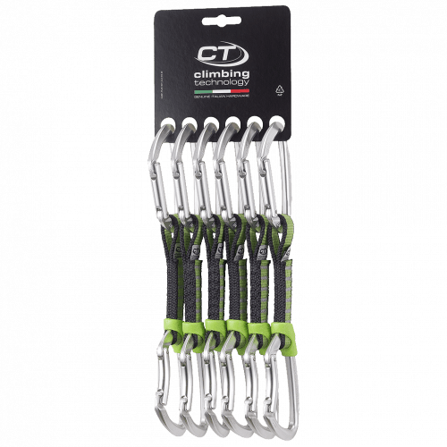 Climbing technology Sada expresek Climbing Technology 6x LIME SET NY 12cm silver