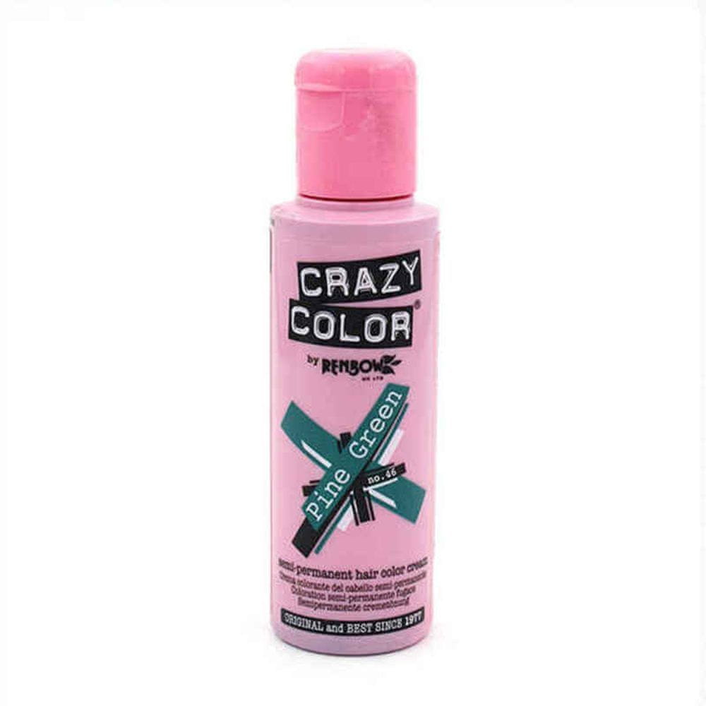 Popron.cz Krátkodobý odstín Pine Green Crazy Color Nº 46 (100 ml)