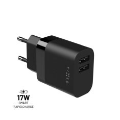 FIXED Síťová nabíječka s 2xUSB výstupem, 17W Smart Rapid Charge FIXC17N-2U-BK, černá