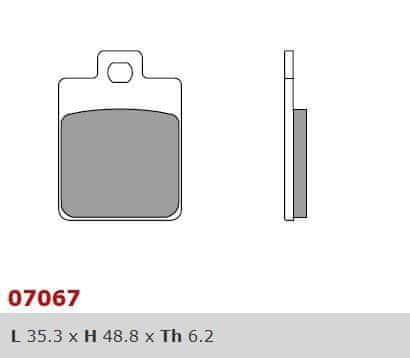 Brembo BREMBO brzdové destičky moto 07067XS