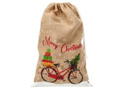 sarcia.eu Jutová dárková taška, vánoční taška, dárková taška 77x50 cm 