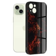 Techsuit Pouzdro iPhone 15 Techsuit - Glaze Series, Red Nebula