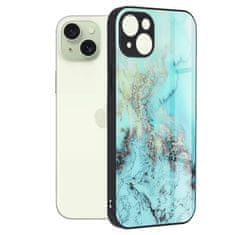 Techsuit Pouzdro iPhone 15 Techsuit - Glaze Series, Blue Ocean