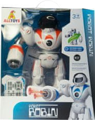 Alltoys Robot Robin oranžovo-bílý