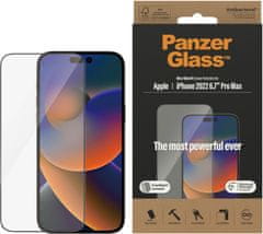 PanzerGlass ochranné sklo pro Apple iPhone 14 Pro Maxs instalačním rámečkem