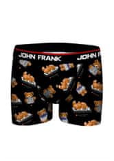 John Frank Pánské boxerky JFBD349, Černá, L