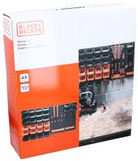 Black+Decker Závěsná stěna na nářadí s příslušenstvím sada 43 ks