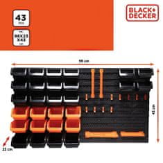 Black+Decker Závěsná stěna na nářadí s příslušenstvím sada 43 ks