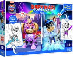 Trefl Puzzle MAXI oboustranné 2x10 dílků Hrdinští psi Tlapková patrola/Paw patrol v krab. 40x27x6cm 24m+