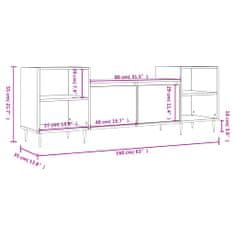 Vidaxl TV skříňka šedá sonoma 160x35x55 cm kompozitní dřevo