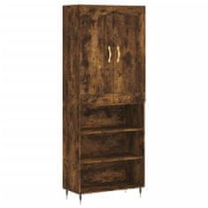 Vidaxl Skříň highboard kouřový dub 69,5 x 34 x 180 cm kompozitní dřevo