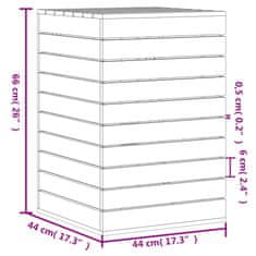 Vidaxl Koš na prádlo 44 x 44 x 66 cm masivní borové dřevo