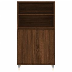 Vidaxl Skříň highboard hnědý dub 60 x 36 x 110 cm kompozitní dřevo