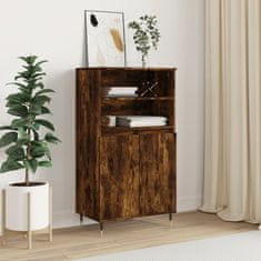 Greatstore Skříň highboard kouřový dub 60 x 36 x 110 cm kompozitní dřevo