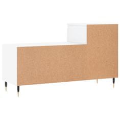 Greatstore Botník bílý s vysokým leskem 102x36x60 cm kompozitní dřevo