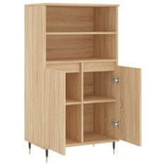 Greatstore Skříň highboard dub sonoma 60 x 36 x 110 cm kompozitní dřevo