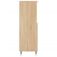 Greatstore Skříň highboard dub sonoma 60 x 36 x 110 cm kompozitní dřevo