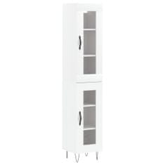 Vidaxl Skříň highboard bílá 34,5 x 34 x 180 cm kompozitní dřevo