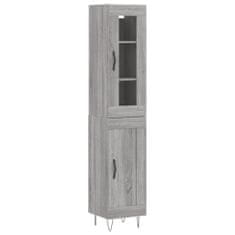 Vidaxl Skříň highboard šedá sonoma 34,5 x 34 x 180 cm kompozitní dřevo