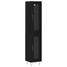 Vidaxl Skříň highboard černá 34,5 x 34 x 180 cm kompozitní dřevo