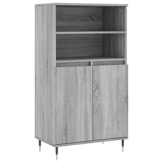 Vidaxl Skříň highboard šedá sonoma 60 x 36 x 110 cm kompozitní dřevo