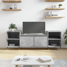 Vidaxl TV skříňka betonově šedá 160x35x55 cm kompozitní dřevo