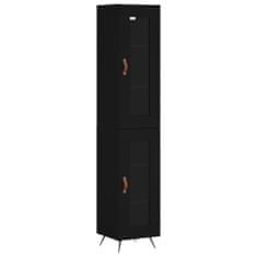 Vidaxl Skříň highboard černá 34,5 x 34 x 180 cm kompozitní dřevo