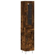 Vidaxl Skříň highboard kouřový dub 34,5 x 34 x 180 cm kompozitní dřevo