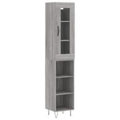 Vidaxl Skříň highboard šedá sonoma 34,5 x 34 x 180 cm kompozitní dřevo