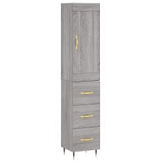 Vidaxl Skříň highboard šedá sonoma 34,5 x 34 x 180 cm kompozitní dřevo